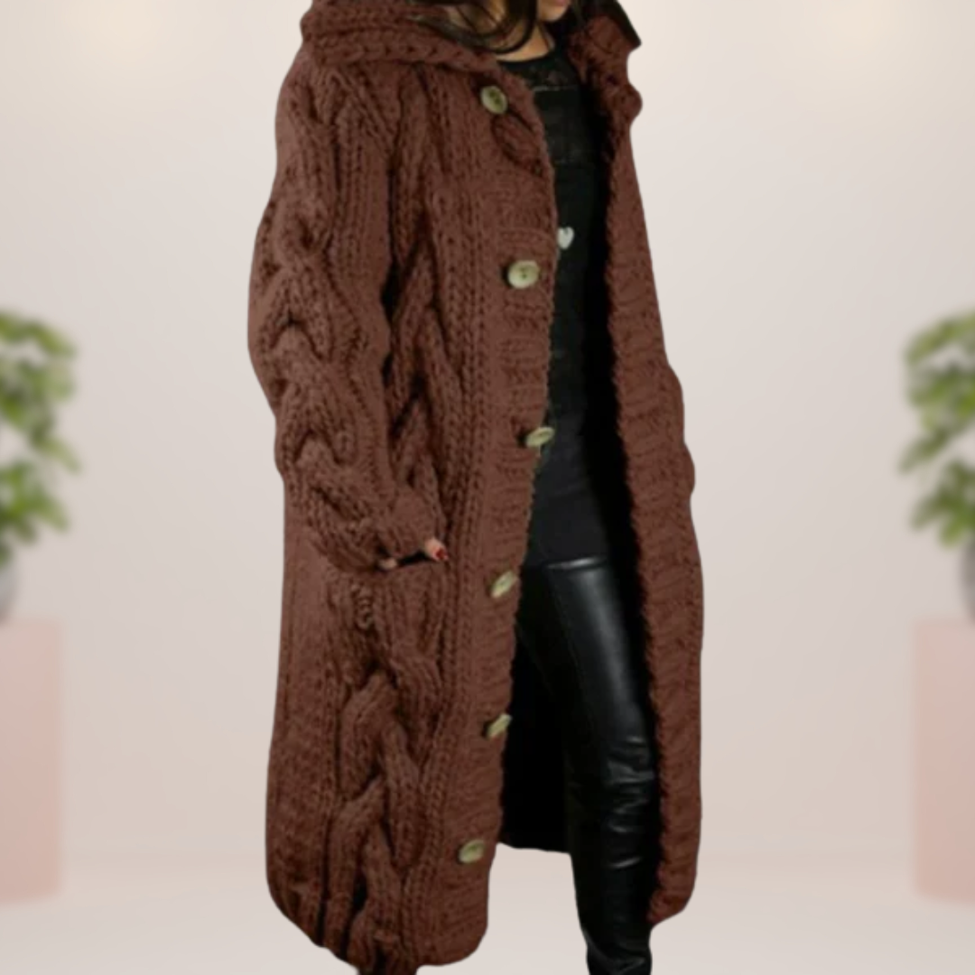 Grażyna | Długi Płaszcz Szydełkowy