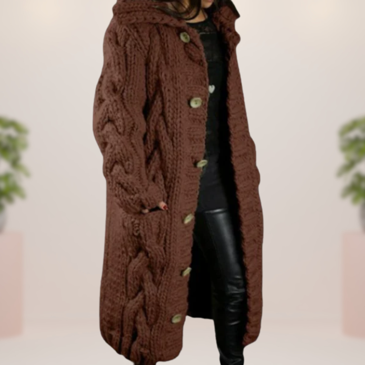 Grażyna | Długi Płaszcz Szydełkowy