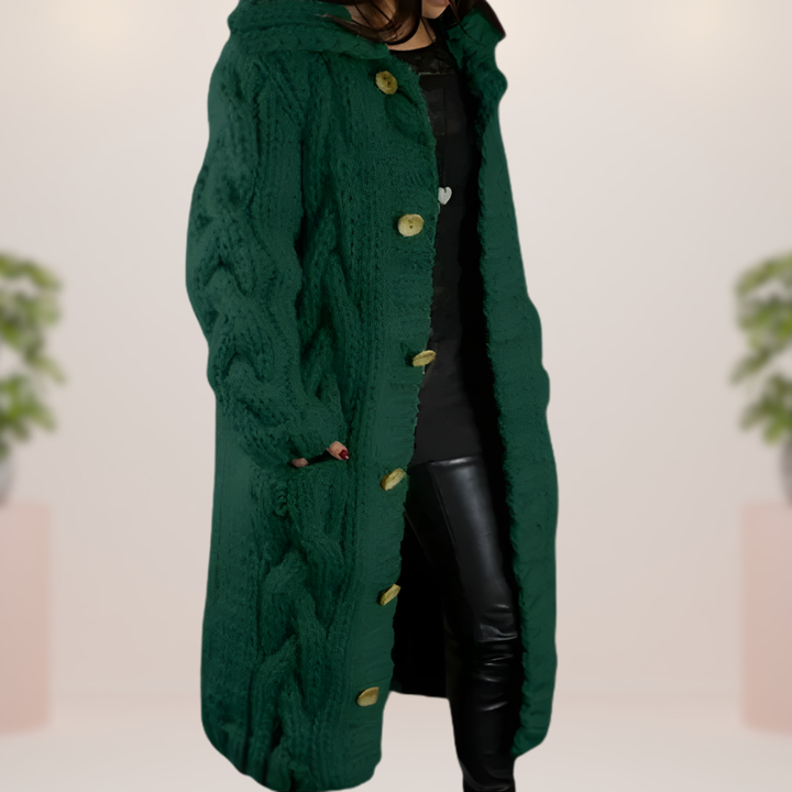 Grażyna | Długi Płaszcz Szydełkowy