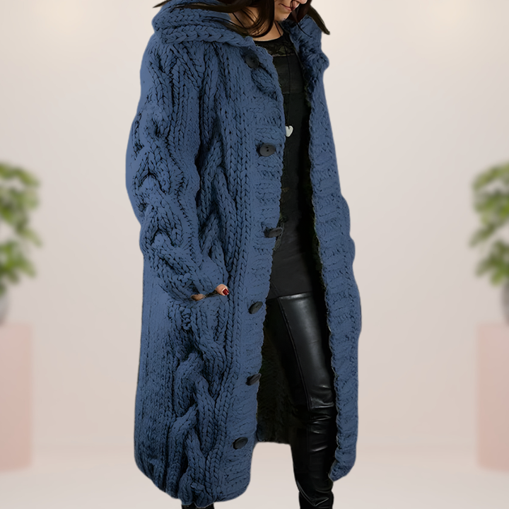 Grażyna | Długi Płaszcz Szydełkowy