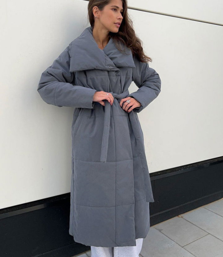 Ewelina | Elegancki Długi Płaszcz