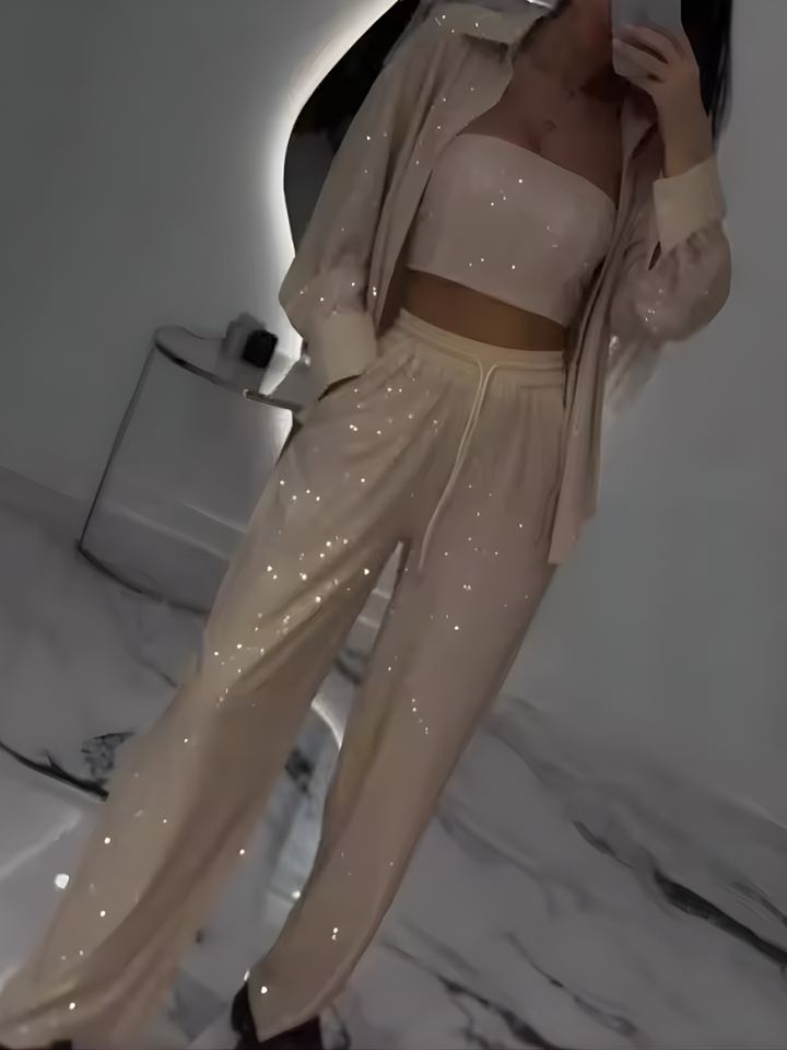 Zuzanna | Zestaw Błyszczący 3-częściowy