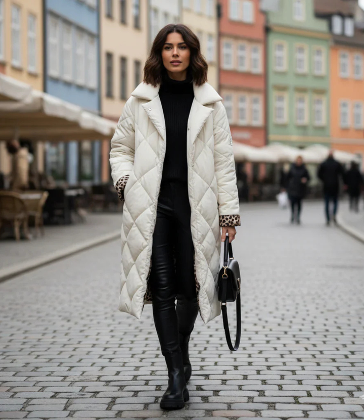 Michalina | Dwustronny Pikowany Płaszcz