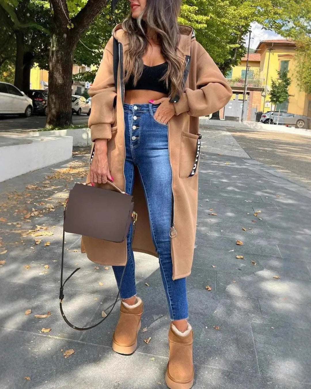 Natasza | Oversizowa kurtka z kapturem