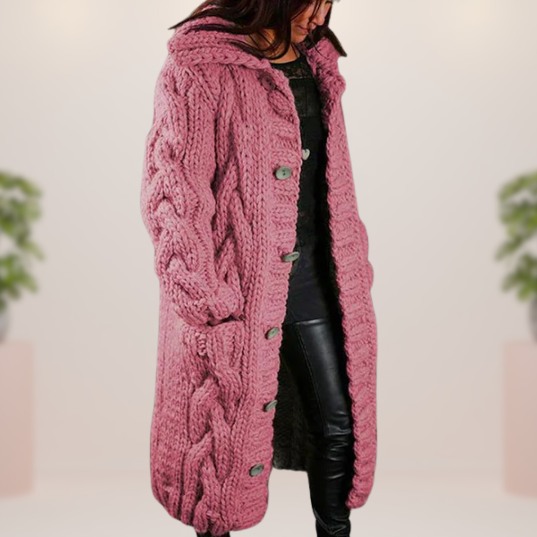 Grażyna | Długi Płaszcz Szydełkowy