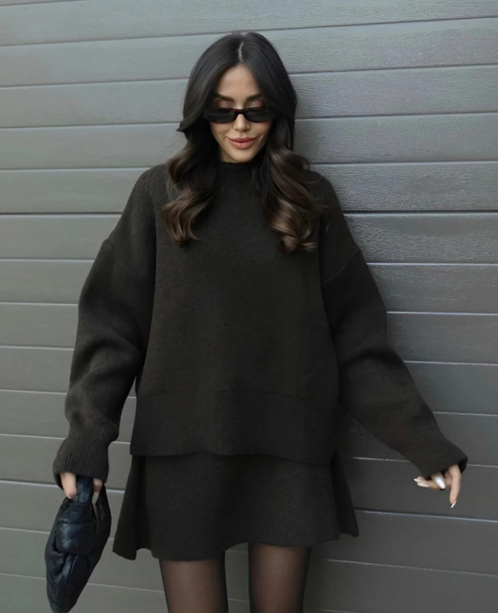 Kornelia | Stylowy komplet swetrowy