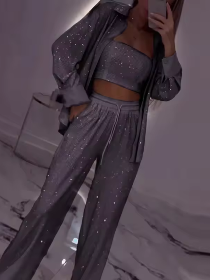 Zuzanna | Zestaw Błyszczący 3-częściowy