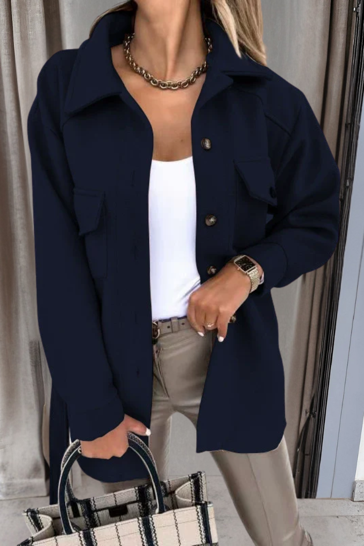 Julia | Modny wełniany płaszcz