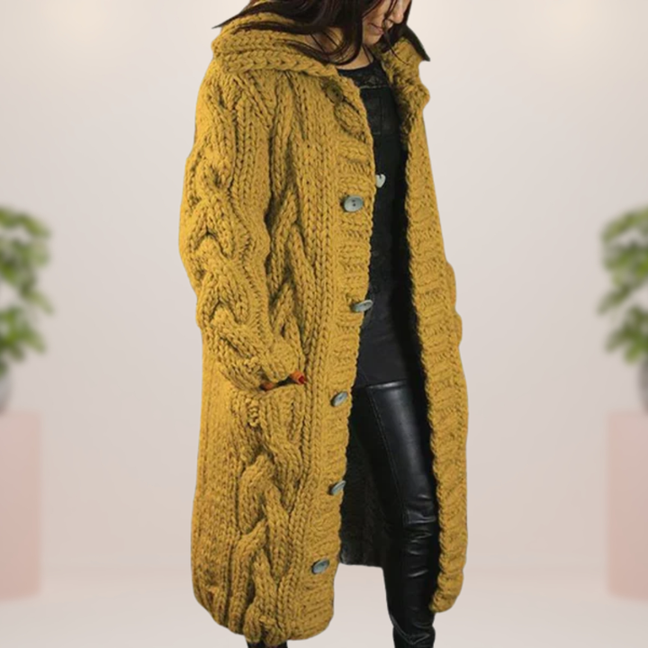 Grażyna | Długi Płaszcz Szydełkowy