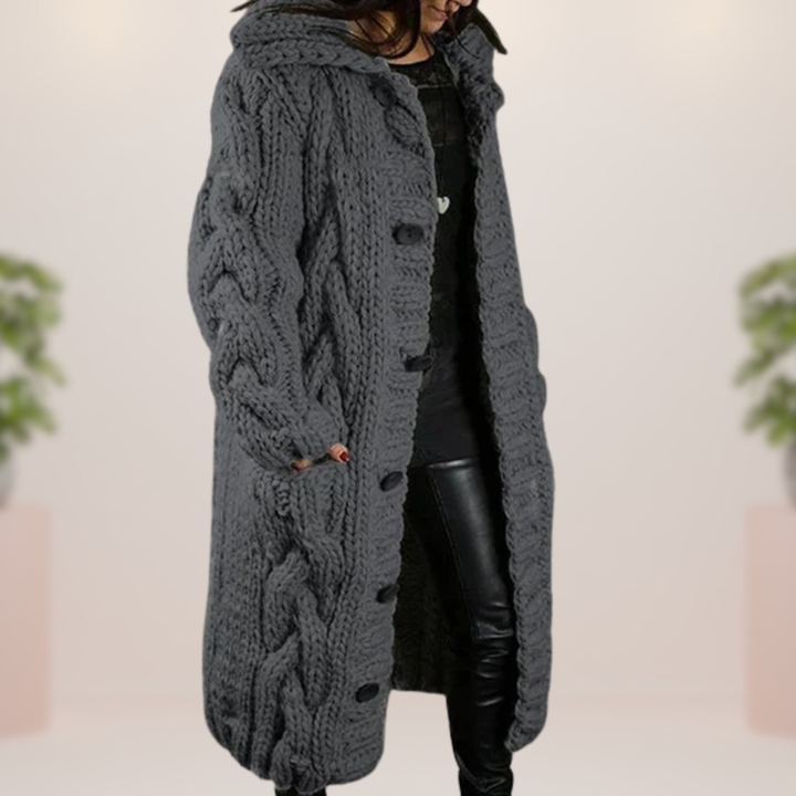 Grażyna | Długi Płaszcz Szydełkowy