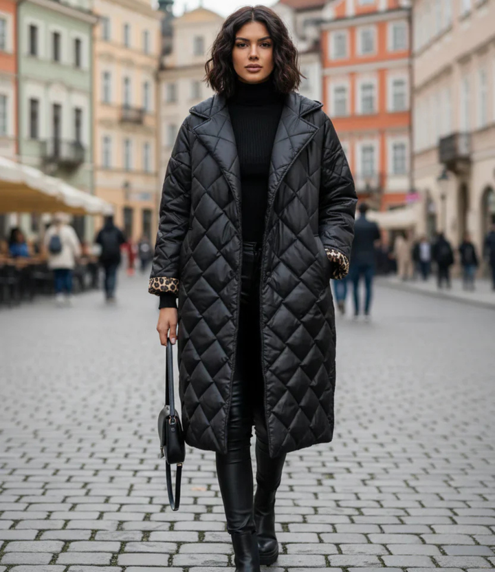 Michalina | Dwustronny Pikowany Płaszcz