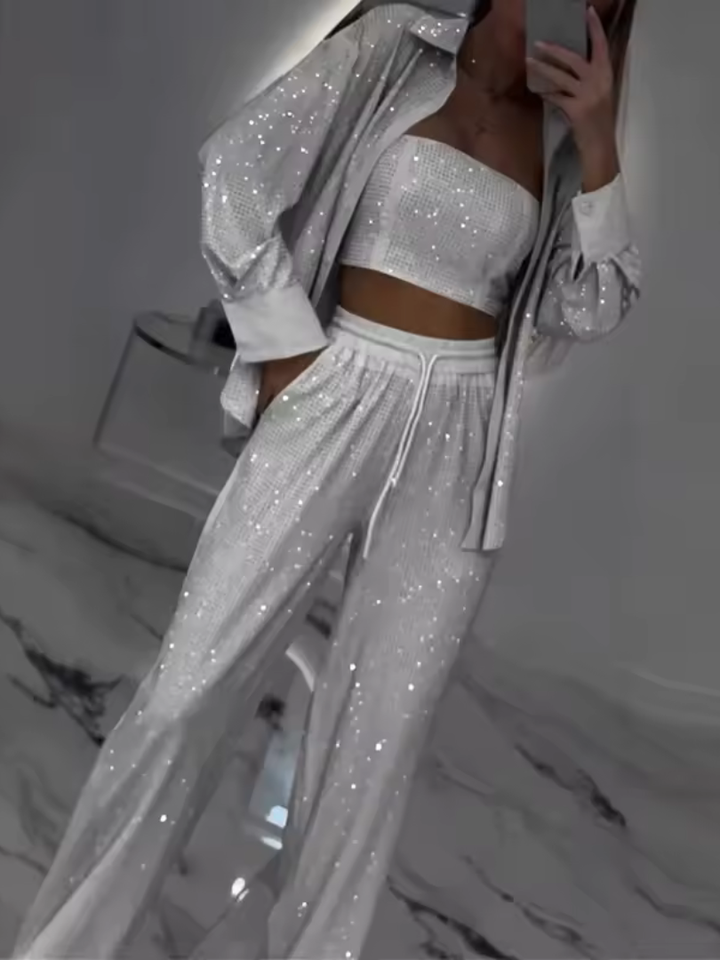 Zuzanna | Zestaw Błyszczący 3-częściowy