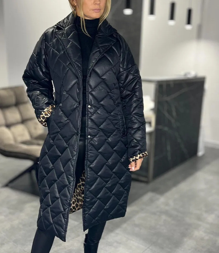 Michalina | Dwustronny Pikowany Płaszcz