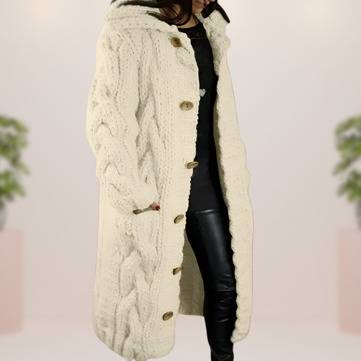 Grażyna | Długi Płaszcz Szydełkowy