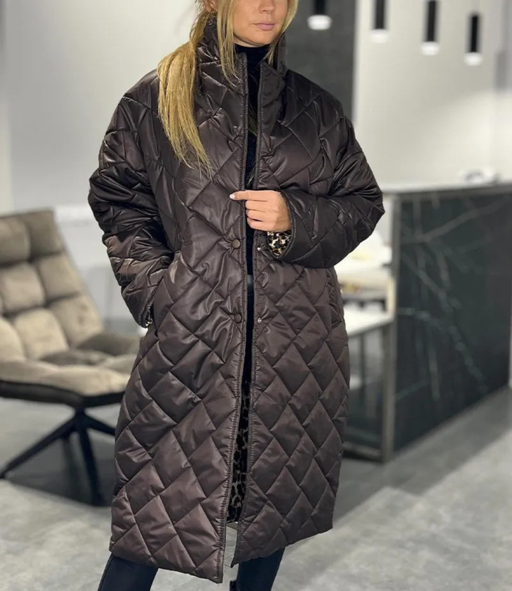 Michalina | Dwustronny Pikowany Płaszcz