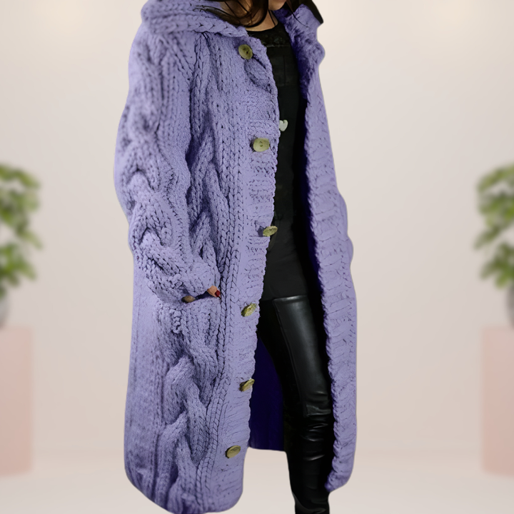 Grażyna | Długi Płaszcz Szydełkowy