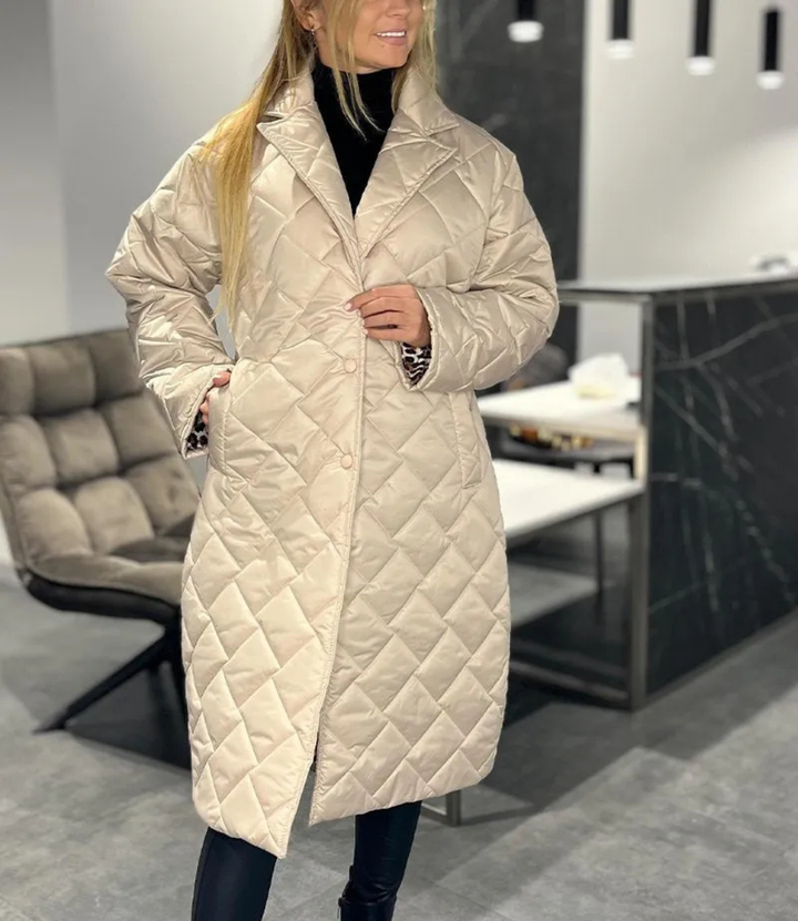 Michalina | Dwustronny Pikowany Płaszcz