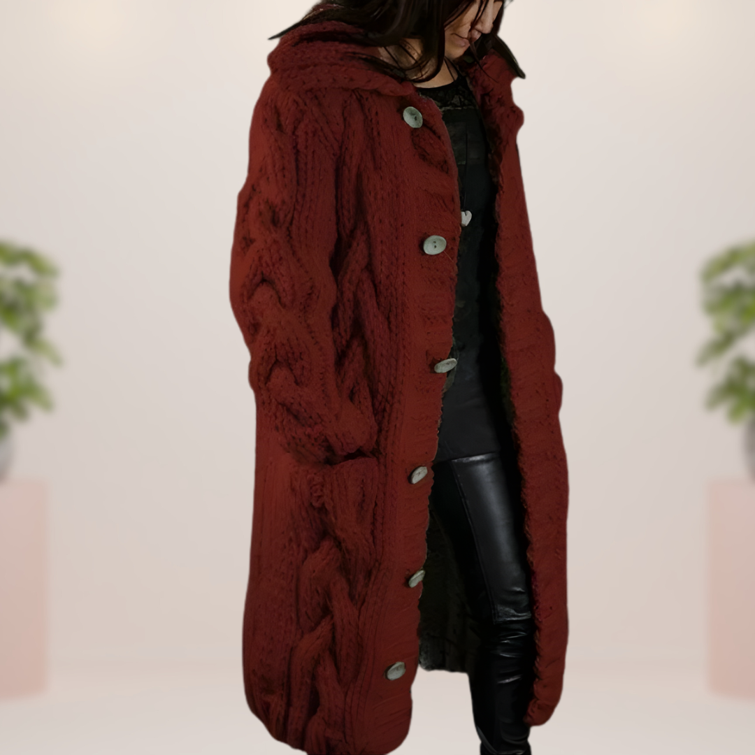 Grażyna | Długi Płaszcz Szydełkowy