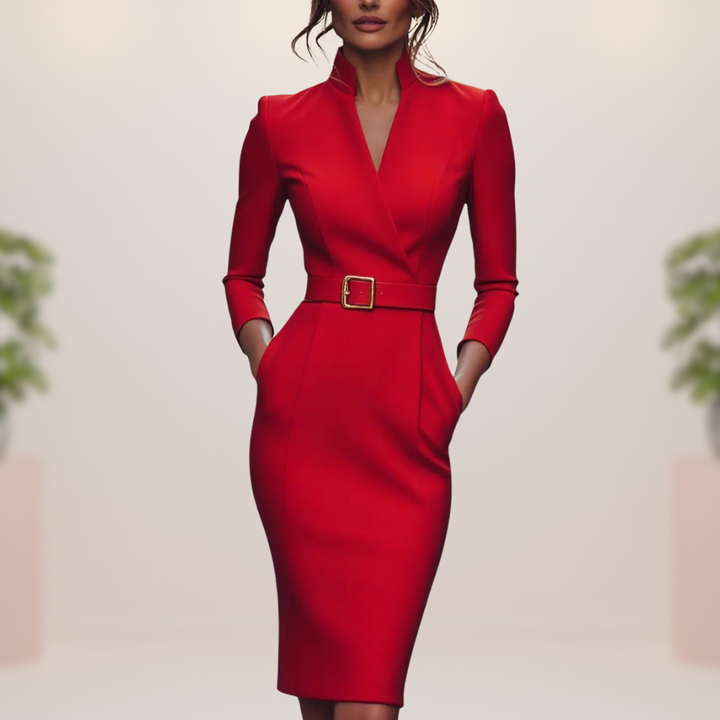 Jagoda | Szykowna Midi Sukienka